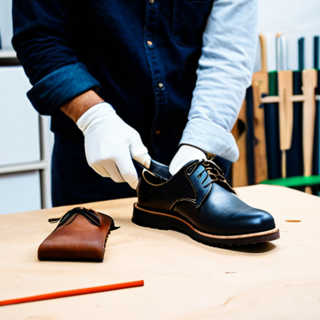 지속가능한 비즈니스 모델에 대한 정부 정책 - Circular Supply Chain Innovation**

"A brightly lit workshop featuring artisans crafting new shoe co...