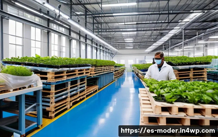 지속 가능한 경영과 기업의 사회적 책임 - A modern Spanish eco-friendly factory interior showcasing clean technology and sustainable productio...