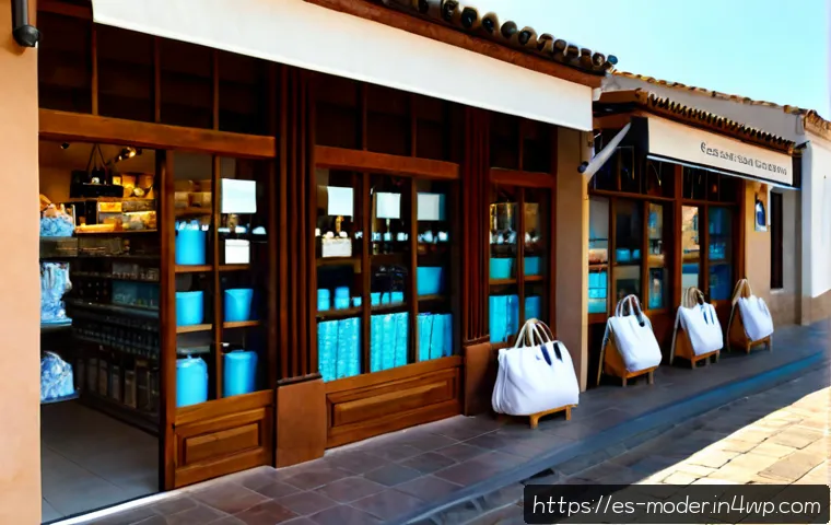 Home 17 지속가능한 비즈니스 모델의 성공 사례 분석 - Photorealistic successful sustainable business in a sunny Spanish coastal town, a modern neighborhoo...